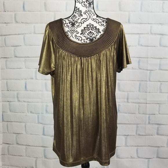 Dana Buchanan women's short sleeve stretch top - Picture 1 of 8